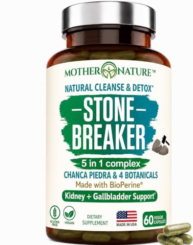 MNO Stone Breaker Chanca Piedra Kidney & Urinary Support, 60 Veg Capsules