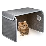 Ninonly パネルヒーター ペット 足元パネルヒーター デスクヒーター 遠隔操作 リモコン付き 折り畳み式 省エネ 3段階温度調節 3段階タイマー ミニサイズ 冷え対策 ペット用/足元用 日本語取扱説明書付き（グレー）