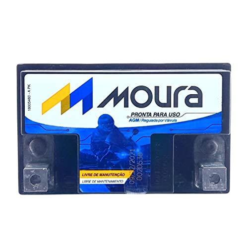 Bateria Moura AGM Vrla Para Motocicletas Ma5-D 12V 5Ah - Polo Direito