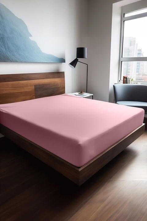 Soley Plane 100X200 Ranforce Fited Çarşaf, Pembe