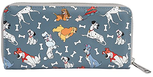 Loungefly Disney Dogs Wallet Zip Around Clutch Faux Leather2