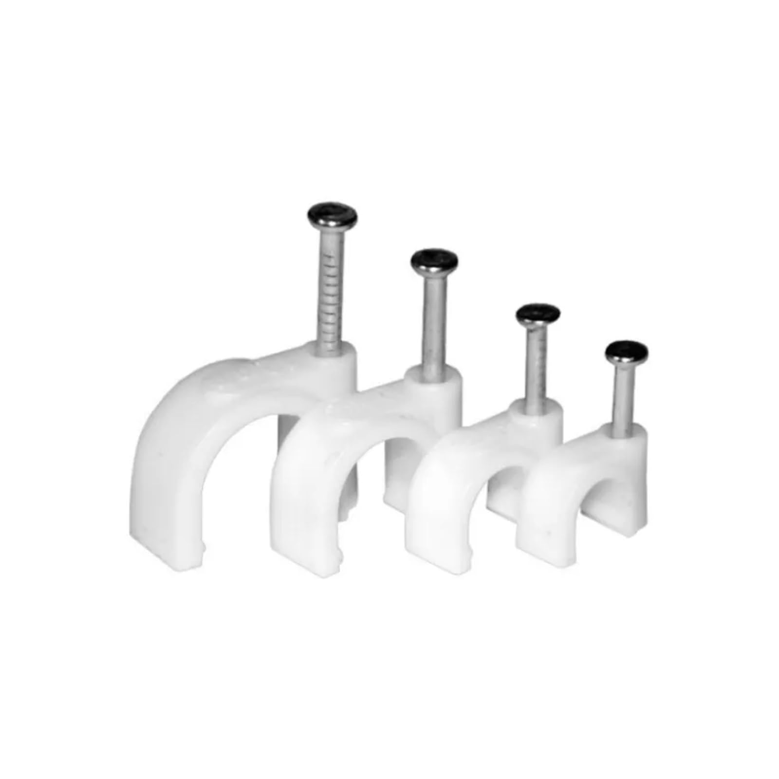 Clips de câble à clouer, 100 pièces, serre-câbles ronds 6/8/12/14/16/18/20mm, organisateur câbles, support d'attache(14mm 100PCS)