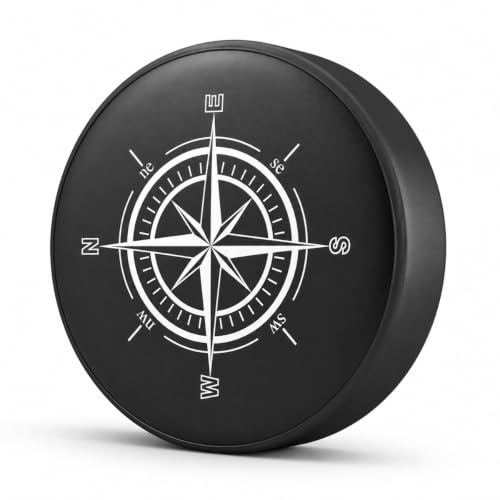 ACNTUF Compass Wind Rose Spare Tire Cover, 16"