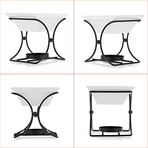 Bstkey Ceramic Butter Warmer Set, Fondue Pot Melting Pot Set, Melt Hot Pot Bowl Set For Cheese Chocolate Butter Caramel #TOP7