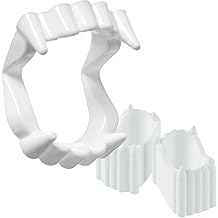 The Dreidel Company 12-Pack Halloween White Teeth Fangs Teeth, Costume, Funny Halloween Dress-Up, Pretend Play Decoration 12-Pack