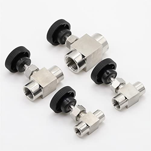 Válvula de control de flujo de media pulgada BSP de acero inoxidable 304 4