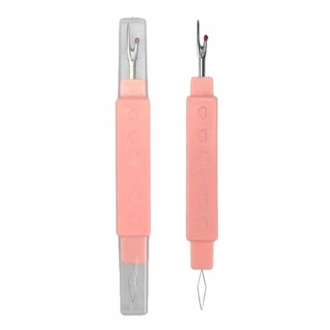 2 in 1 Tool Needle Threader and Seam Ripper, Small Needle Eye Threader Tool, Easy Threader for Machine, Hand Sewing, Fast, Precise Threading, Ideal for Needlework DIY