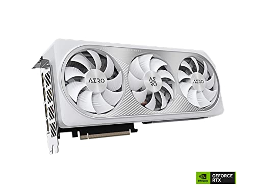 Gigabyte GeForce RTX 4070 AERO OC 12G Grafikkarte, 3X WINDFORCE Lüfter, 12GB 192-bit GDDR6X, GV-N4070AERO OC-12GD Grafikkarte – Ansicht 3