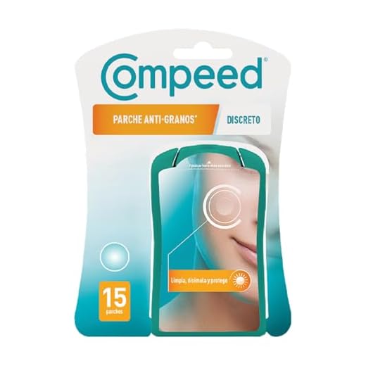 COMPEED Parche Anti-Granos, Uso Diurno Limpia, Disimula y Protege, 15 uds.
