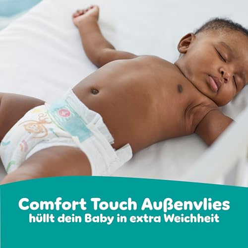 Pampers Baby-Dry Größe 8, 120 Windeln, 17kg+, bis zu 100 Prozent Auslaufschutz und Komfort die ganze Nacht