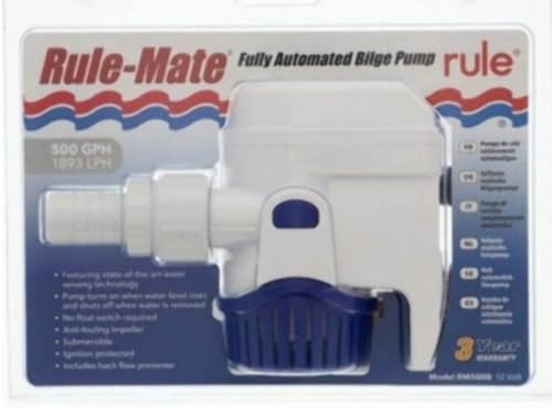 Rule Pump Rmate 500gph W Switch 12v Rm500b
