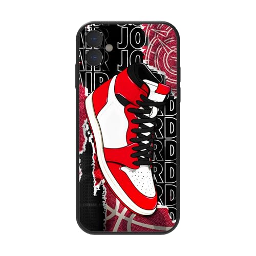 Coque iPhone 16 basket rouge et blanche protection caméra antichoc rigide