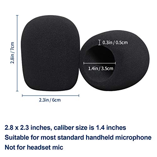 Microphone Cover - Foam Mic Covers Windscreen Suitable For Most Standard Handheld Microphone 6 Pcs #TOP2