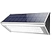 WBESEV Solar Lights Outdoor 1100 Lumens (Max) 46 LED Motion Sensor Light Aluminum Alloy Housing Waterproof Wireless for Outdoor Security Garden Yard Wall Light (2018 Upgraded Version)