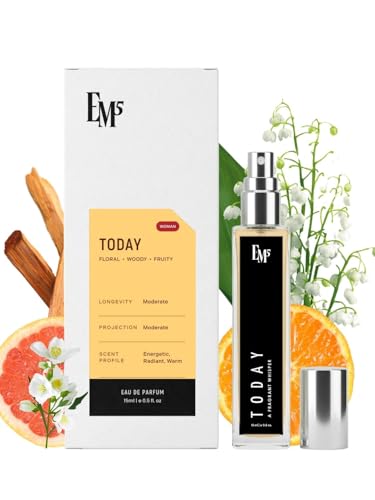 Image of EM5 Today Perfume for Women | Citrus Woody Citrus Fragrance | Eau de Parfum | Strong & Long Lasting Spray | Luxury Gift for Her | 15ml