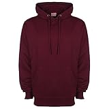 thrasher hoodie weinrot Doppelnähte. FDM Unisex Kapuzenpullover / Kapuzensweater (L) (Weinrot)