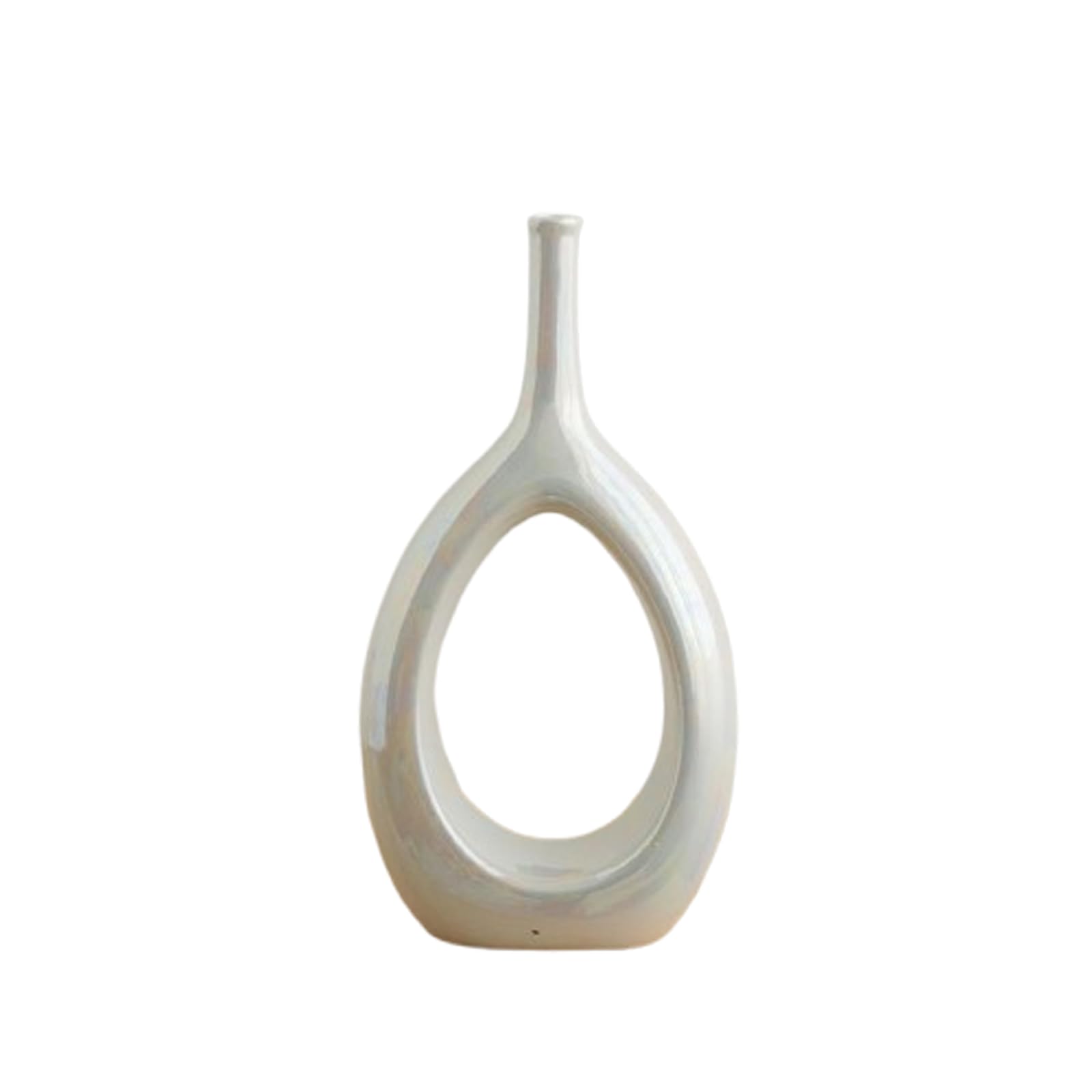 Wazony ceramiczne Kolorowe wazony Nadaje się do trawy pampasowej, suszonych i świeżych kwiatów Wazony do biura, stołu jadalnego, dekoracji i na wesele,White g