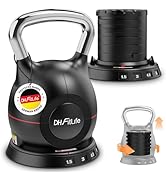 DH FitLife Verstelbare Kettlebell Set 7-in-1 1,5–10 kg | Kettlebell met 7 Gewichtsniveaus | Ideaa...