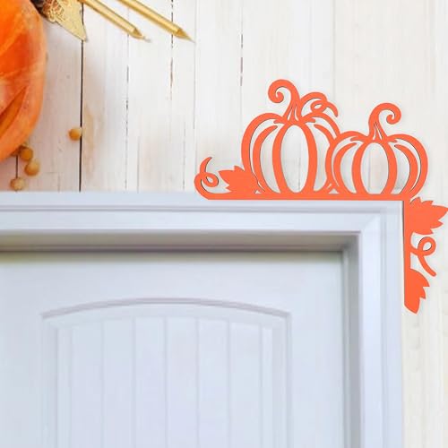Wooden Pumpkin Door Corner Decor - Fall Holiday Decorations for