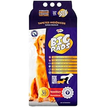 Big Pads Tapete Higiênico 30 Unidades Para Cães 30 Unidades