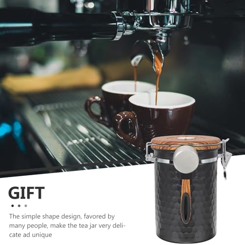 Contenedor de café hermético de acero inoxidable con asa miniatura 5