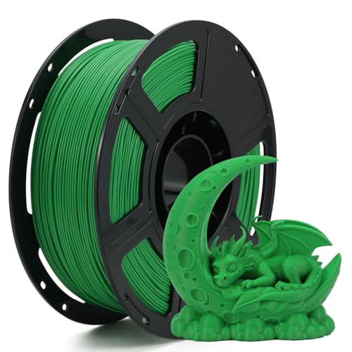 Image of FLASHFORGE High Speed PLA+ 3D Printer Filament Pure Green, Enhanced Melt Flow for Faster, Smoother Prints, 500mm /s Rapid Printing, Feature Sleek Matte Finish, Rich and Solid Color