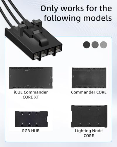 Adaptador GELRHONR 4 Pin a 3 Pin ARGB, pack de 2 miniatura 3