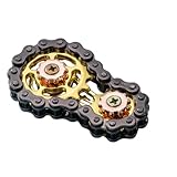 PBAHAUP Juguetes Anti-Estrés Metálicos, Juguete Anti-Estrés Cadena de Bicicleta con 2 Velocidades, Juguete para Dedos Anti-Estrés y Spinner de Mano para Adultos, Diseño Silencioso para TDAH y Autismo
