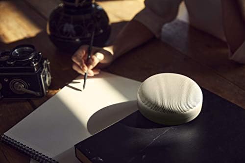 Bang & Olufsen Beosound A1 (2nd Generation) - Wireless Portable Waterproof Bluetooth Speaker with Three Microphones, Alexa, and USB-C Charging Cable (Up to 18 Hours Playtime) - Grey Mist