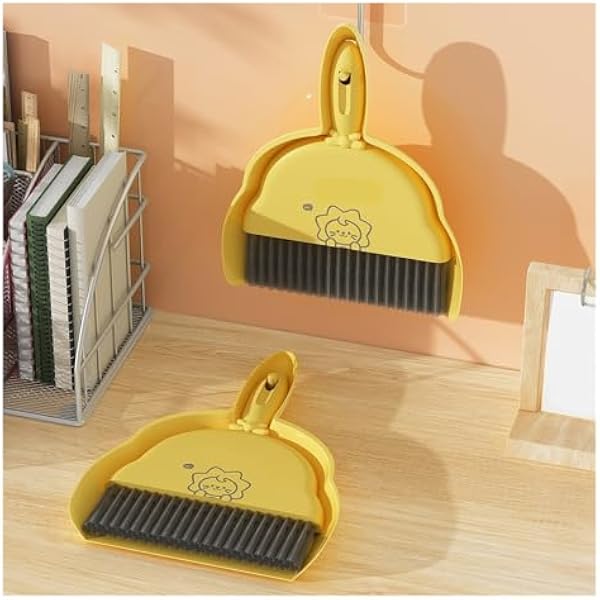 Совок и щетка для стола, набор Desk Dustpan Set, ручная метла и щетка для подметания, разноцветный (комплект из 2 наборов)