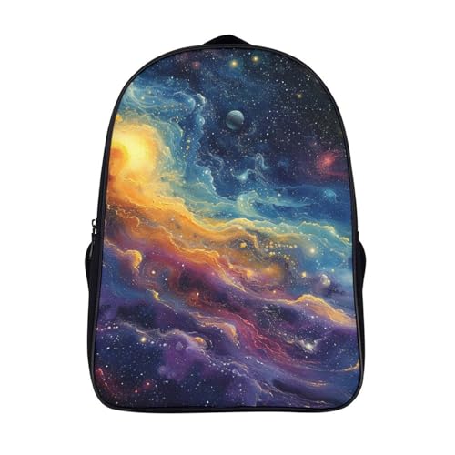 Mochila escolar infantil de galaxia que evita el dolor de espalda en niños de preescolar