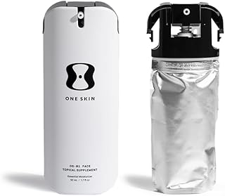 OneSkin FACE OS-01 Suplemento tópico peptídico con bolsa de repuesto | Hidratante facial de reversión de edad de la longevidad de la piel