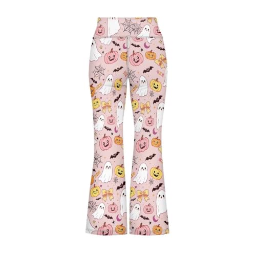 Image of Girls Flare Leggings Cute Bell Bottoms for Teen Girls Wide Leg Sweatpants for 5-14 T