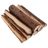 EPIGEIST 8 Piezas Leños Decorativos de Madera Rústica Madera Seca para Chimenea y Fogata Resistente al Exterior para Jardín Barbacoa y Eventos de Invierno