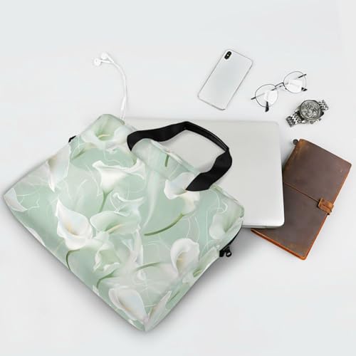 Funda portátil para laptop 15.6 pulg con asa y correa miniatura 7