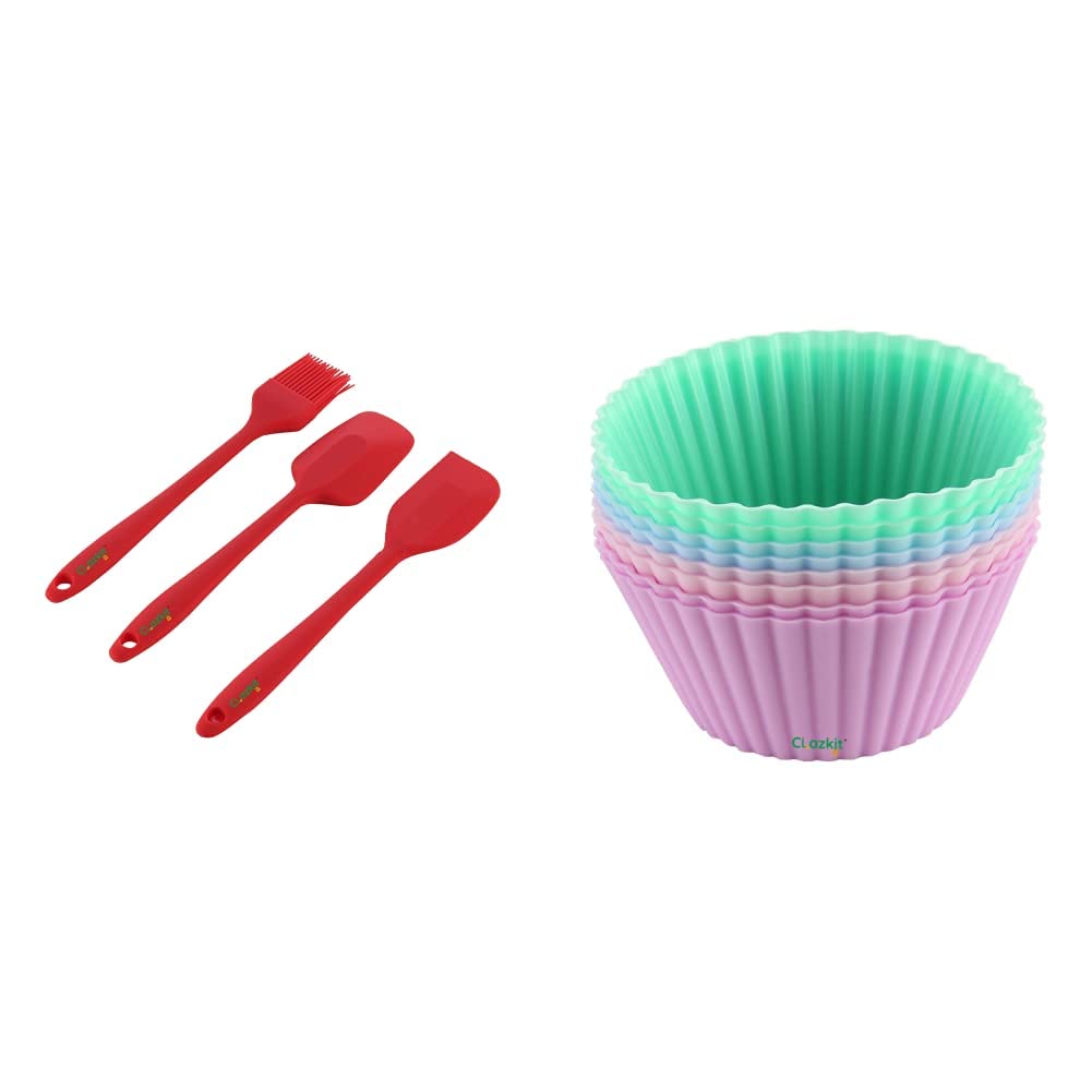 Signoraware Modular Multi Purpose Plastic Container, 2.6 litres, Mod Blue + Signoraware Modular Oval No.3 Plastic Container Set, 1.7 litres, Set of 3, Mod Blue