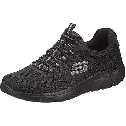 Skechers Men's Summits Sneaker, Black Mesh Trim, 9.5 UK Cover