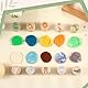 Tenare 10 Set Holzstempel Knetmassen Set Enthalten 10 Holz Tierstempel für Kinder und 10 Mehrfarbige Plastilin Spielzeug Stempel für Junge Mädchen Party Mitgebsel Geburtstags Geschenk zur Babyparty