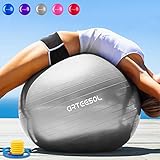 [page_title]-arteesol Gymnastikball 45cm / 55cm / 65cm / 75 cm inkl. Pumpe Anti-Burst Sitzball für Yoga Pilates Fitness Physiotherapie (5 Farben)