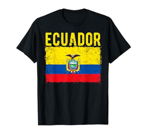 Bandera de Ecuador Ecuador Hombres Mujer Ecuador Camiseta