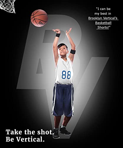 BROOKLYN VERTICAL Boys 5-Pack Athletic Mesh Basketball Shorts with Pockets| Sizes 2T to 18/203