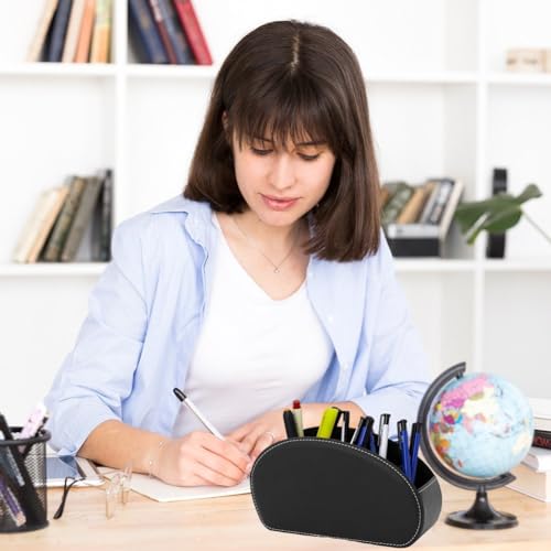 Support de télécommande en cuir PU avec finitions haut de gamme - 6