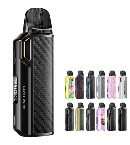 Lost Vape Thelema Elite DM45 Pod System Kit 1500mAh (Max 45W) 3ml ���X�g�x�C�v �Z���} �G���[�g DM45 �|�b�h �X�^�[�^�[�L�b�g �d�q�^�o�R (Black Carbon)
