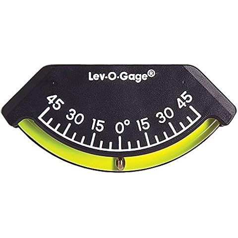 Sun Company 201-F Lev-o-gage Inclinometer | USA-Made Level Gauge for Off-Road Vehicle, Jeep, Truck, RV, Camper, Trailer, or Boat Cover
