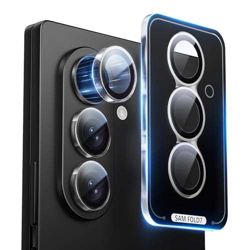 X-it for Samsung Galaxy Z Fold 7 Camera Lens Protector & Camera Cover 1:1 Invisible Fit Ultra HD 9H+ Military-Grade Aerospace Tempered Glass Anti-Scratch & Shockproof Strong Adhesion Case Friendly