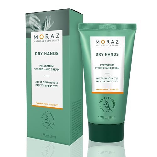 Moraz Herbal Hand Cream For Dry Cracked Hands with Polygonum Extract – Cruelty-Free Hand Moisturizer for Extremely Dry & Rough Skin – Paraben-Free & Herbal-Rich Hand Lotion for Women & Men, 1.7 Fl Oz