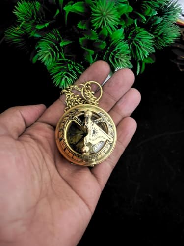 Brújula de latón grabada para regalo de primera comunión, tamaño 2.5 pulgadas, acabado en latón miniatura 1