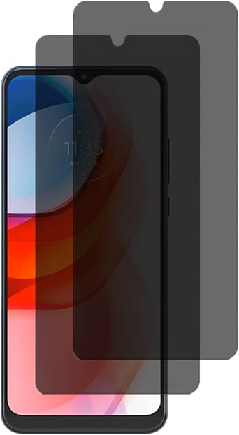 [2 Pcs for Motorola Moto G Play 2021 6.5 Privacy Tempered Glass Screen Protector - 9H Hardness Scratch Resistant Anti Spy Tempered Glass Screen Protector for Moto G Play 2021