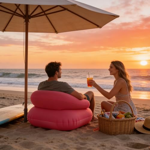 Sofá hinchable para camping ergonómico y resistente al agua 8
