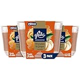 Glade 3-Wick Scented Candle Jar, Pumpkin & Ginger, Air Freshener Infused with Essential Oils, 6.8 Oz, 3 Count